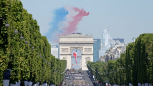 Desfile militar en Par&iacute;s para la fiesta nacional francesa, en plena guerra en Ucrania