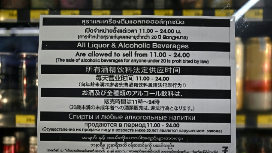 Thailand lifts ban on afternoon alcohol sales