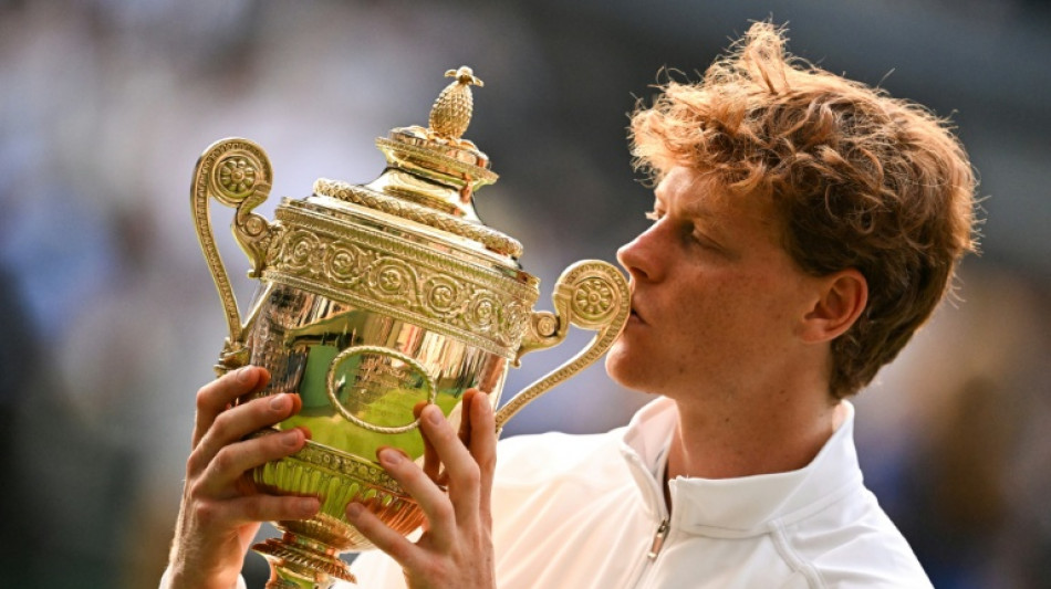 Sinner downs Alcaraz to win first Wimbledon title