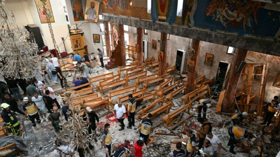 Blood, destruction at Damascus church after suicide attack