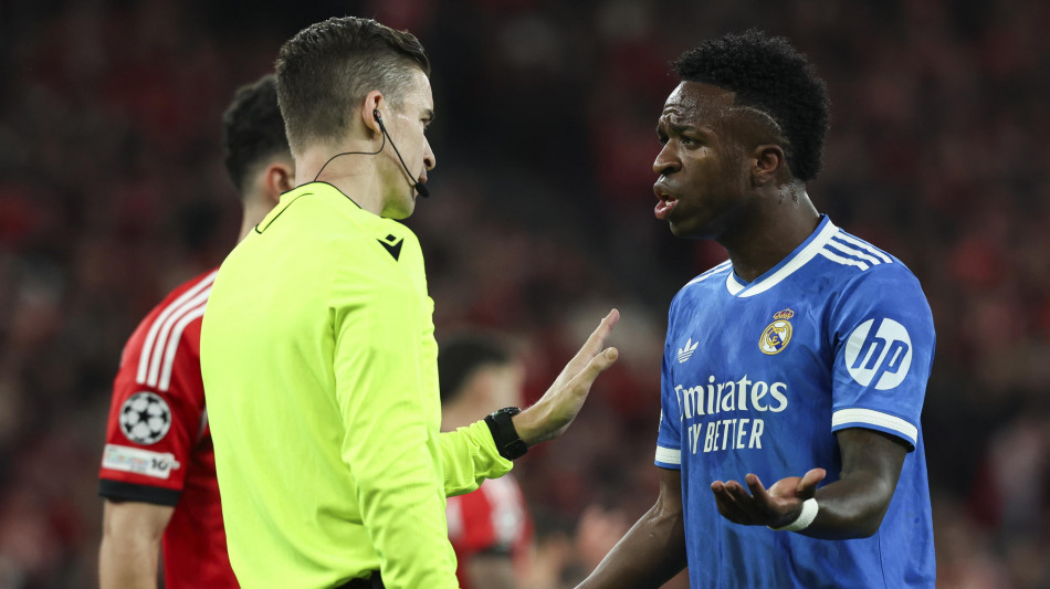 Champions: l'Uefa apre indagine su insulti razzisti contro Vinicius