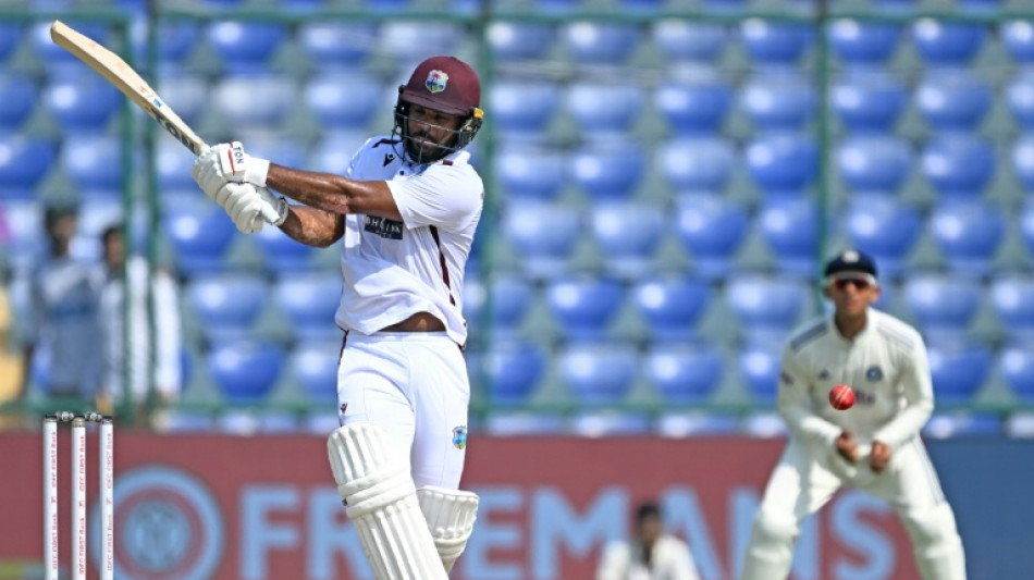 Campbell hits maiden Test ton as West Indies defy India