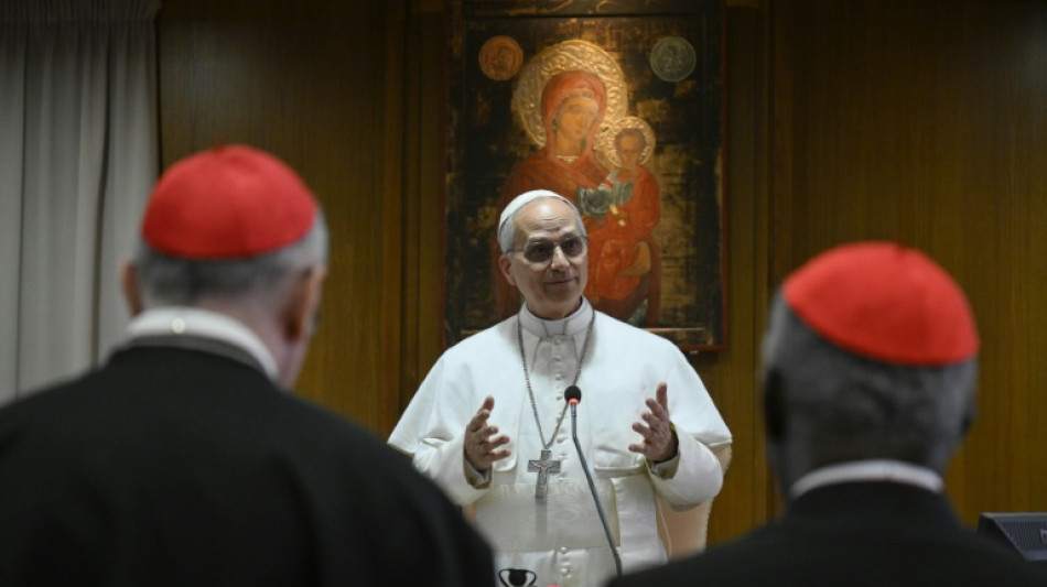 Le&oacute;n XIV, "humilde siervo de Dios", visita un santuario en su primera salida como papa 