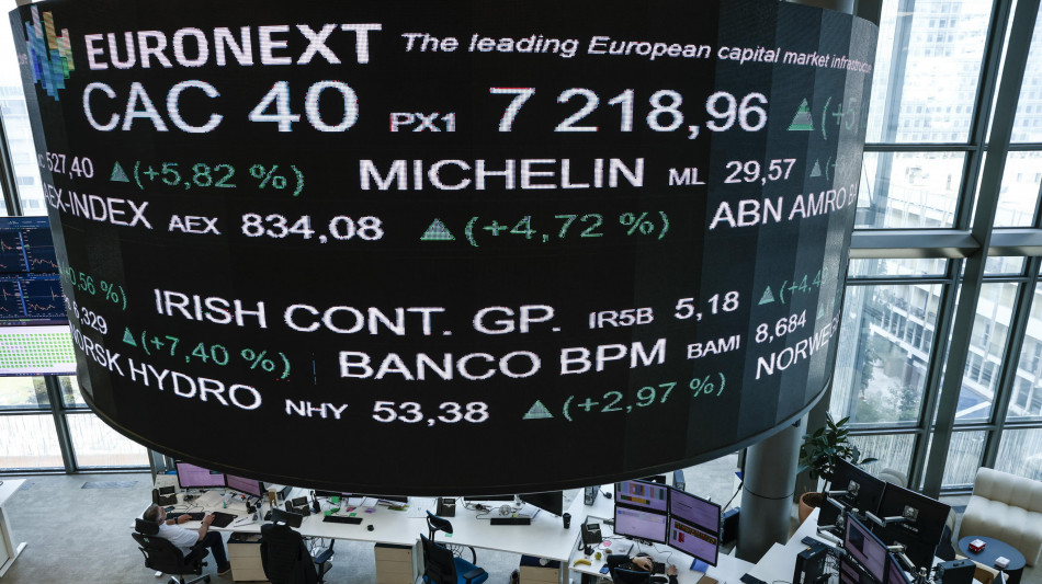 Borsa: l'Europa apre in calo, Parigi -0,55%