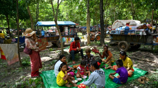 Cambodian evacuees sheltering in temple pray for end to Thai clashes