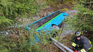 Scuolabus esce di strada e finisce in torrente, 5 feriti