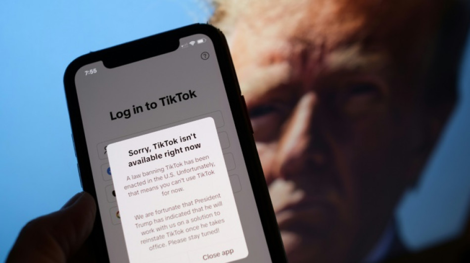 TikTok d&eacute;sormais inaccessible aux Etats-Unis compte sur "une solution" Trump