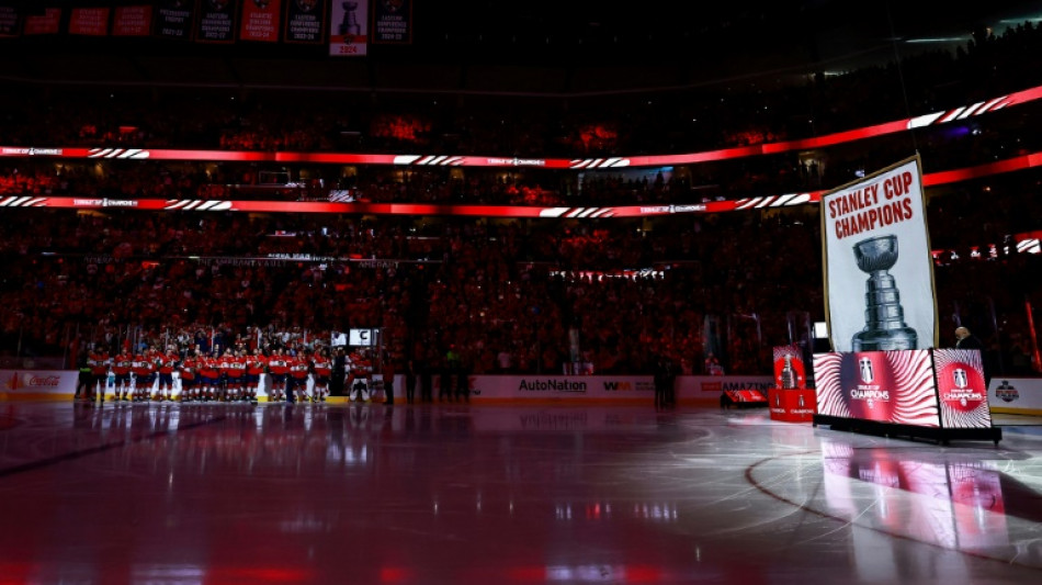 Panthers raise banner as NHL three-peat bid opens with win